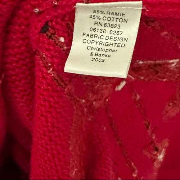 Christopher & Banks Hand Embroidered Cardigan Sweater - Picture 7 of 7